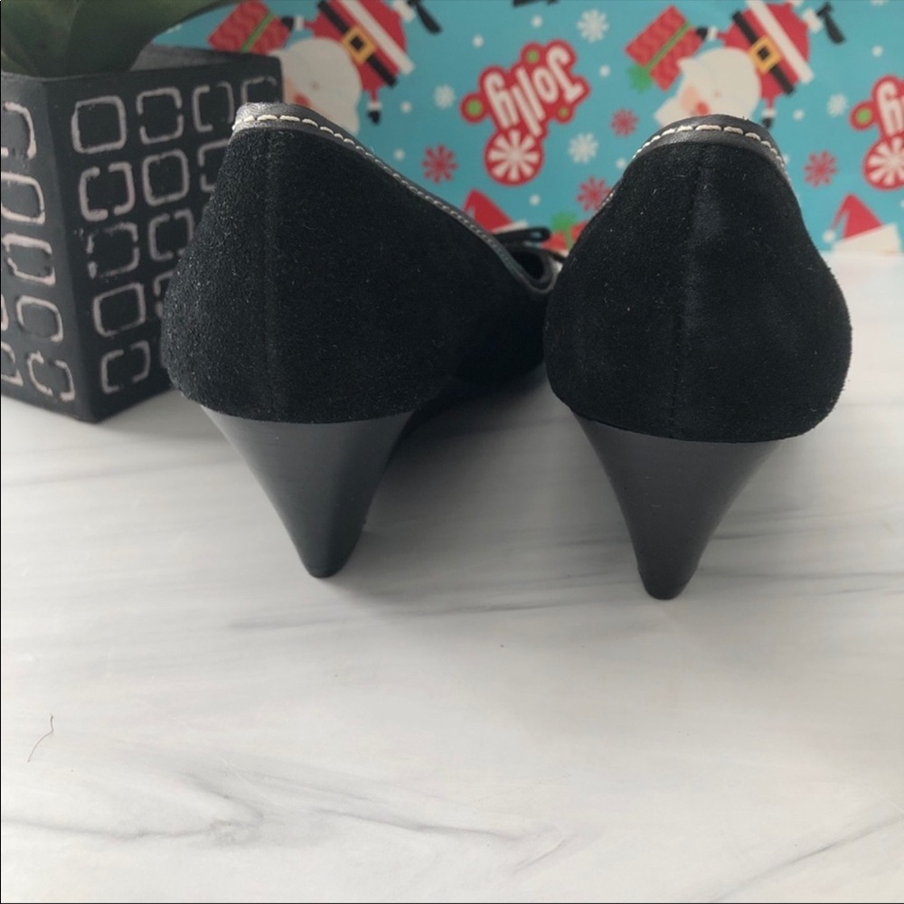 Lauren Ralph Lauren Black Wedge Pumps 😍🥰 Sz 10 - Picture 8 of 8